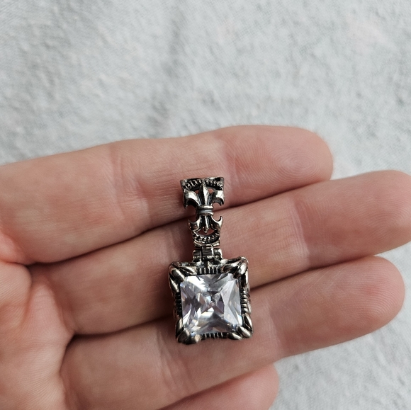 Silpada Uptown Sterling Silver Pendant S0979 For Necklace, Cubic